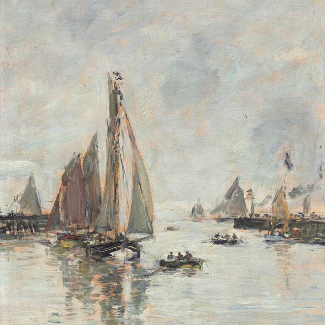 Eugène Boudin — Трувиль. Аренда пеших лодок