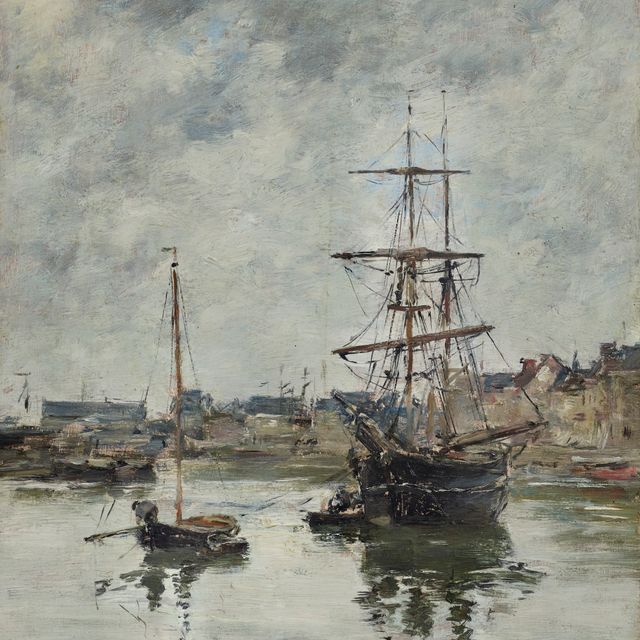 Eugène Boudin — Трувиль, верхний порт-Маре