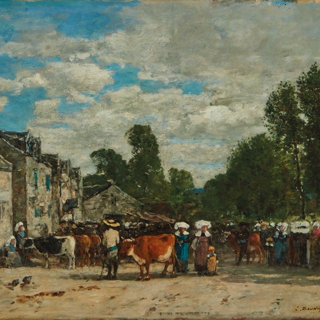 Eugène Boudin — Фойе в Бретани