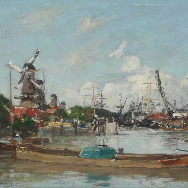 Eugène Boudin — Роттердам. Порт-эт-Мулен