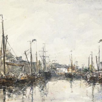Eugène Boudin — Бассейн в Брюсселе