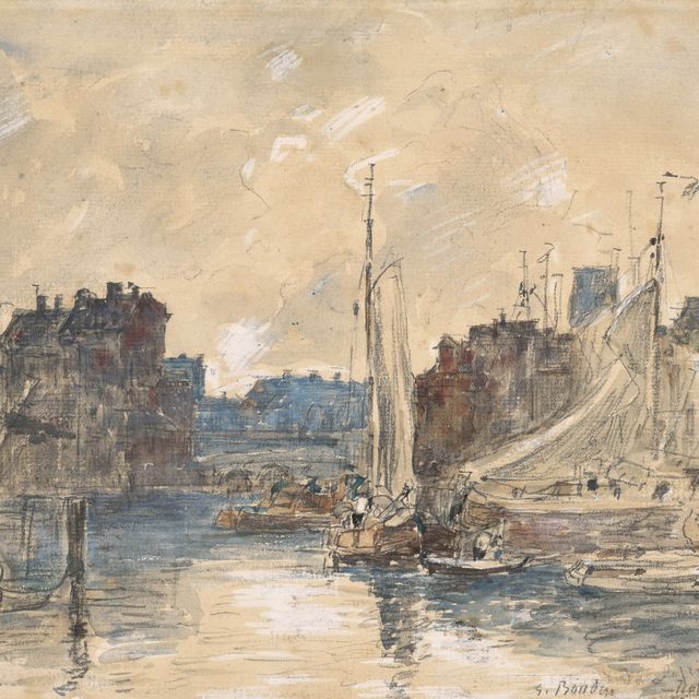 Eugène Boudin — Порт-де-Роттердам