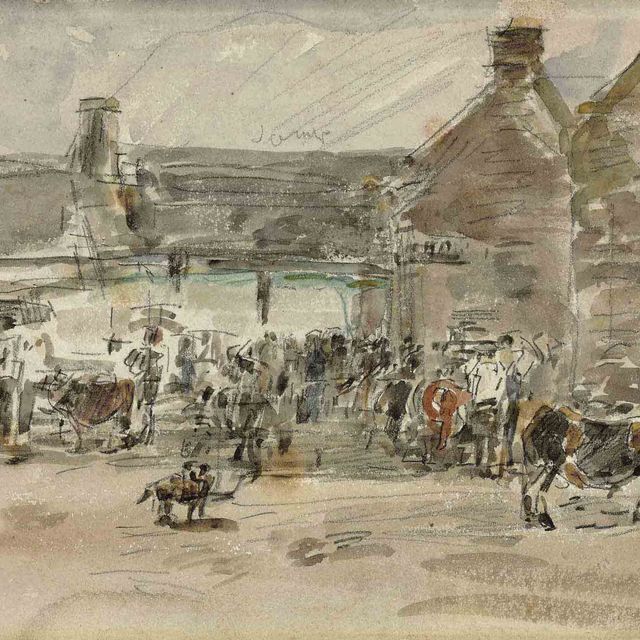 Eugène Boudin — Марше Бретон