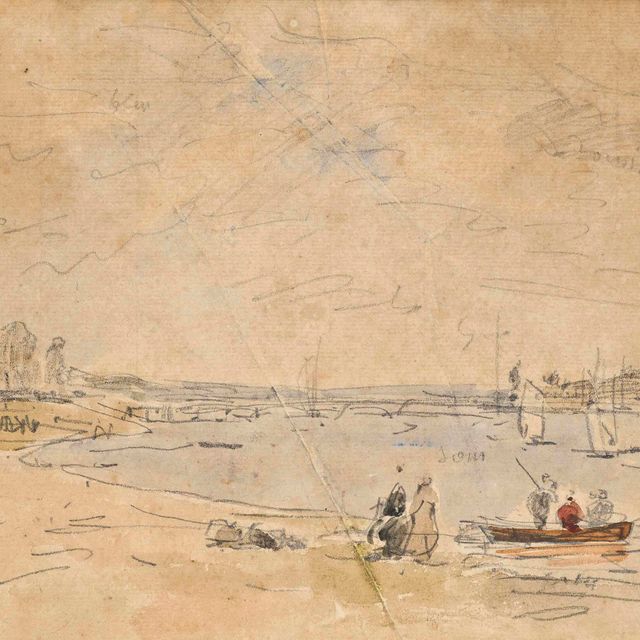 Eugène Boudin — Берег Сены в Аржантее