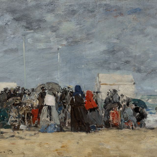 Eugène Boudin — Трувиль, Сцена на пляже