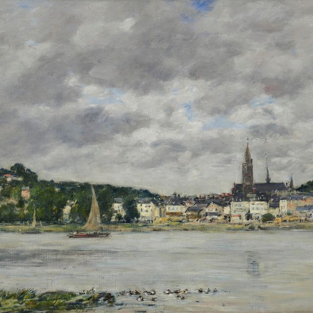 Eugène Boudin — Кодебек-ан-Ко, набережная Сены