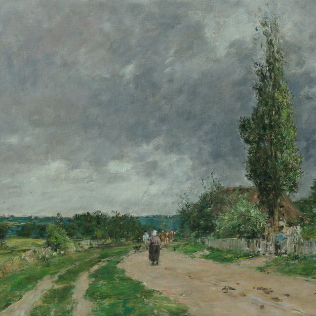Eugène Boudin — Дорога в Довиль