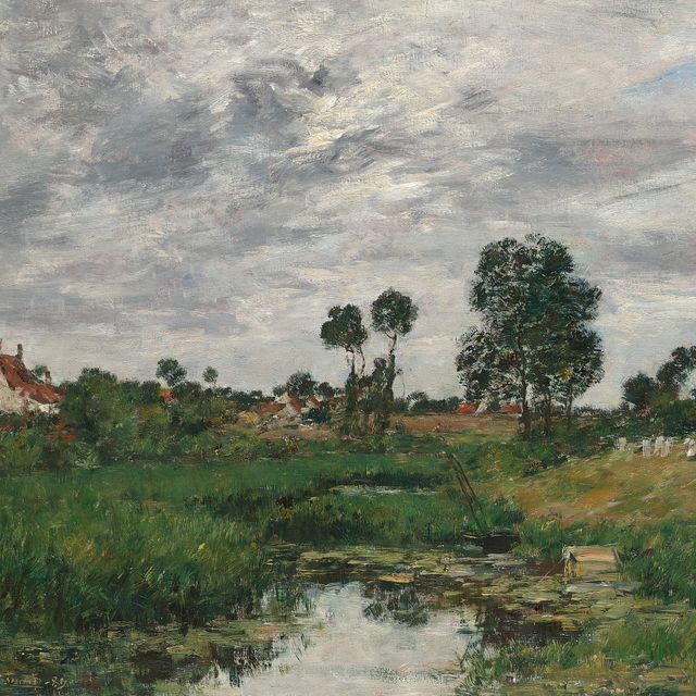 Eugène Boudin — Дом Фермье, окрестности Дюнкерка