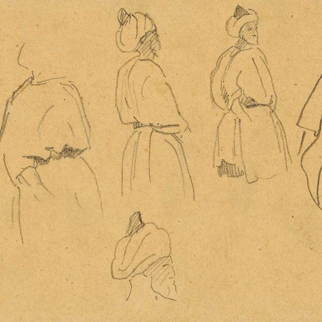 Eugène Delacroix — Исследования арабского мужчины