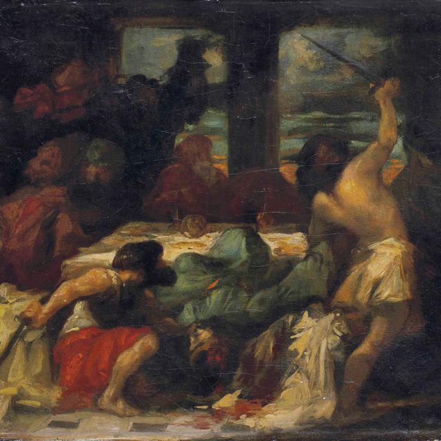 Eugène Delacroix — Смерть д'Агамемнона