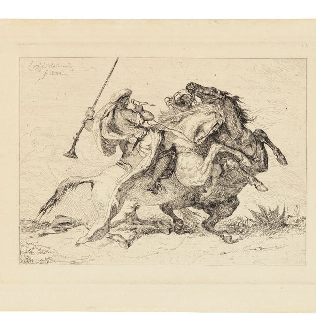 Eugène Delacroix — Встреча морских кавалеров