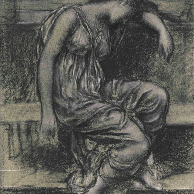 Evelyn De Morgan — Этюд для "In Memoriam"
