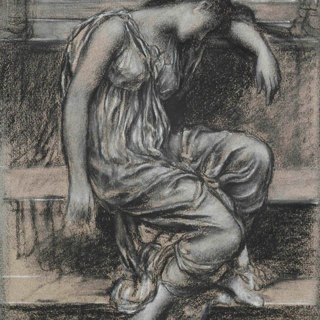 Evelyn De Morgan — Скорбь: этюд для "In Memorium"