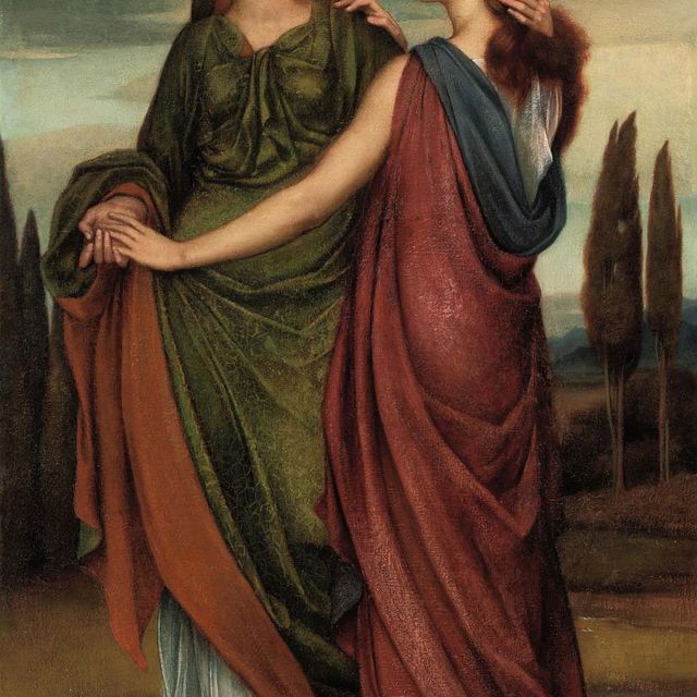 Evelyn De Morgan — Ноеминь и Руфь