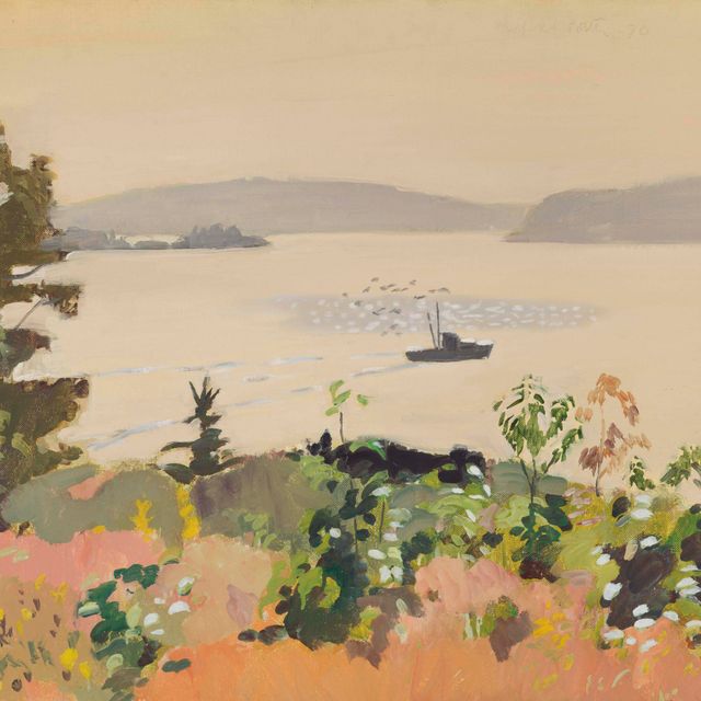 Fairfield Porter — Лодка с лобстерами, Утро