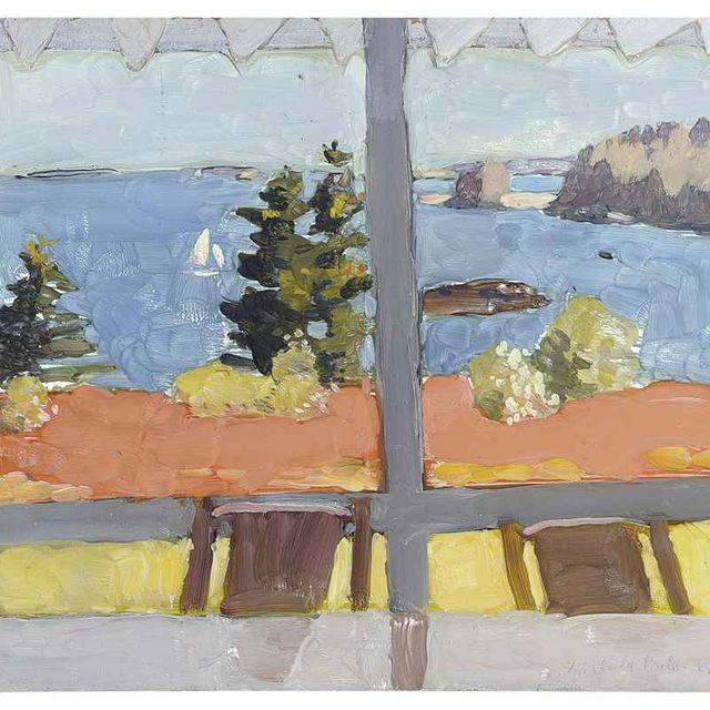 Fairfield Porter — Вид с парусной лодки