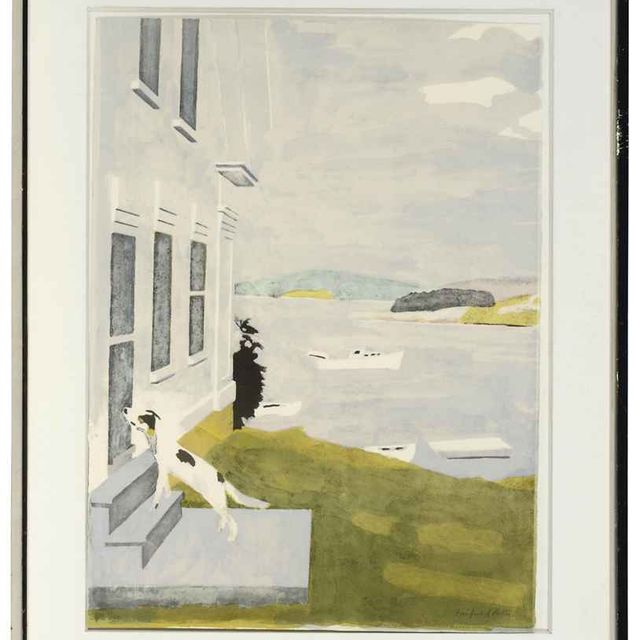 Fairfield Porter — Собака у двери (Бу-бу-бу у двери) (Лудман Л. 19)