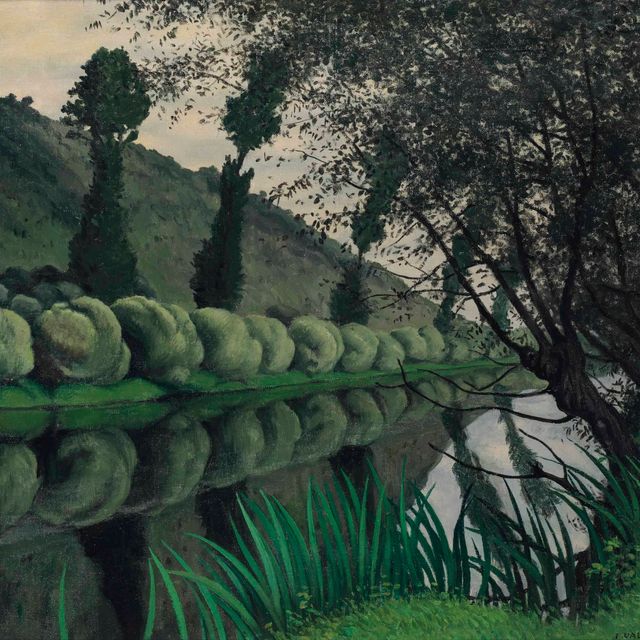 Felix Vallotton — Борде с сеной в Сауле, Турнедос, 1922 год