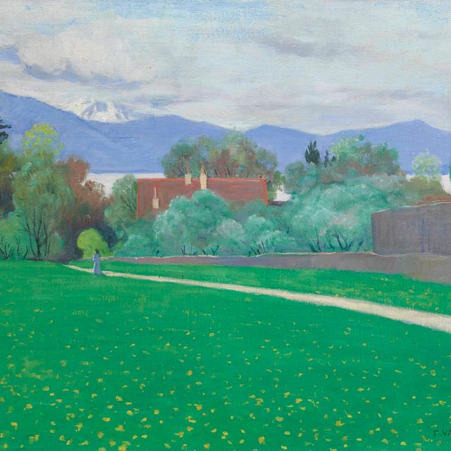 Felix Vallotton — Пейзажный сад, окрестности Лозанны, 1916 год
