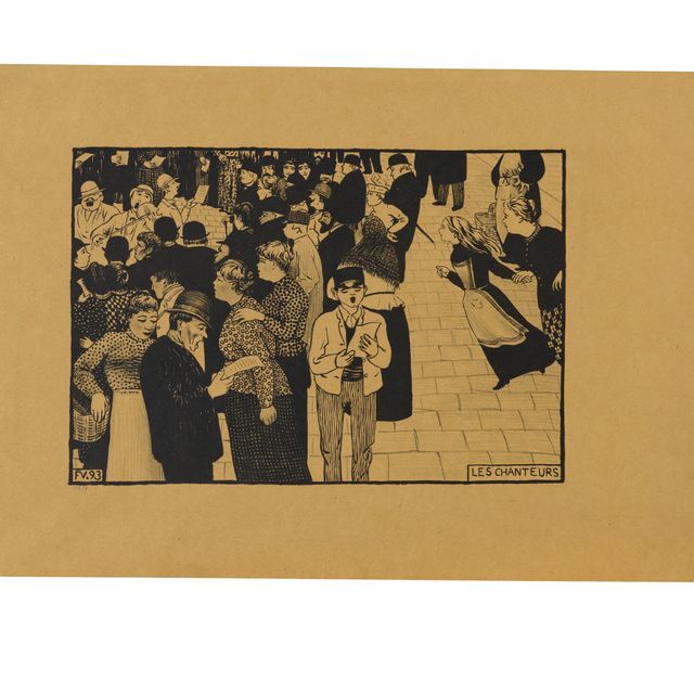 Felix Vallotton — Танцоры, планш-эмиссион де Пари.