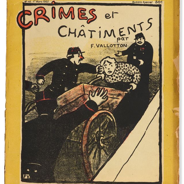 Felix Vallotton — "Преступления и возмездие", 1901, публикация в журнале "Судебная экспертиза в Берре", 1 марта 1902
