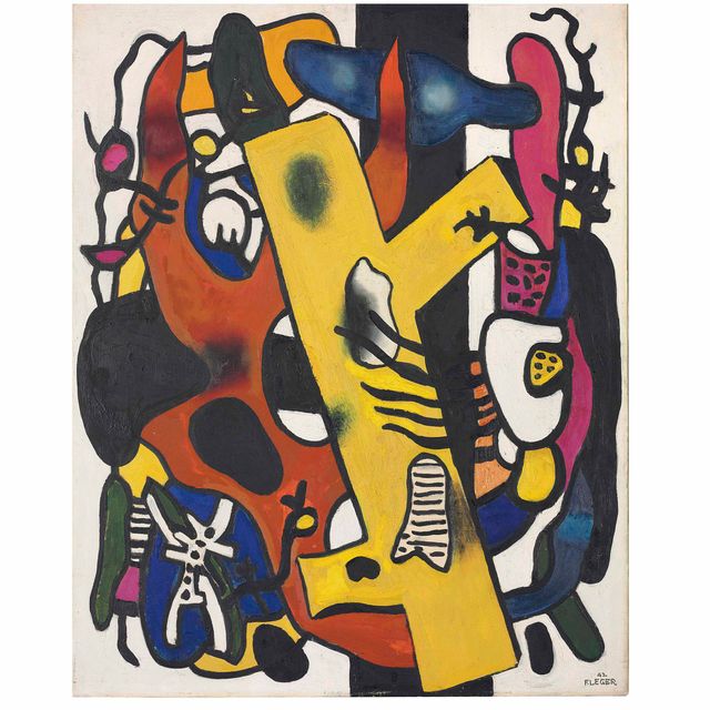 Fernand Léger — Композиция в темноте и желтизне