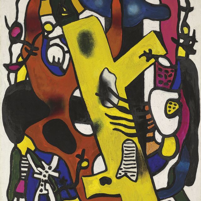 Fernand Léger — Композиция в темноте и желтизне