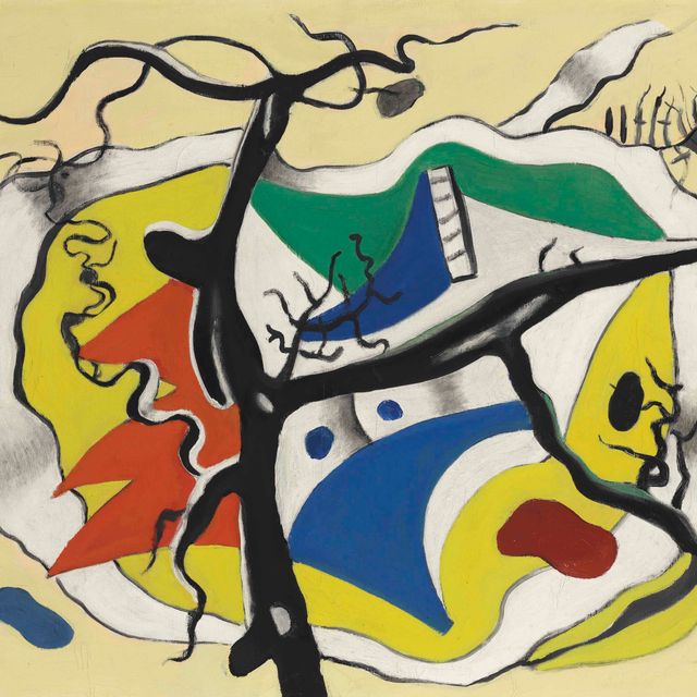 Fernand Léger — Многоцветный Пейсаж (Черный лес без пейсажа)