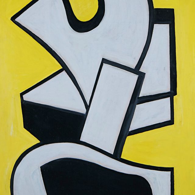 Fernand Léger — Живописная фреска на фоне желтого неба