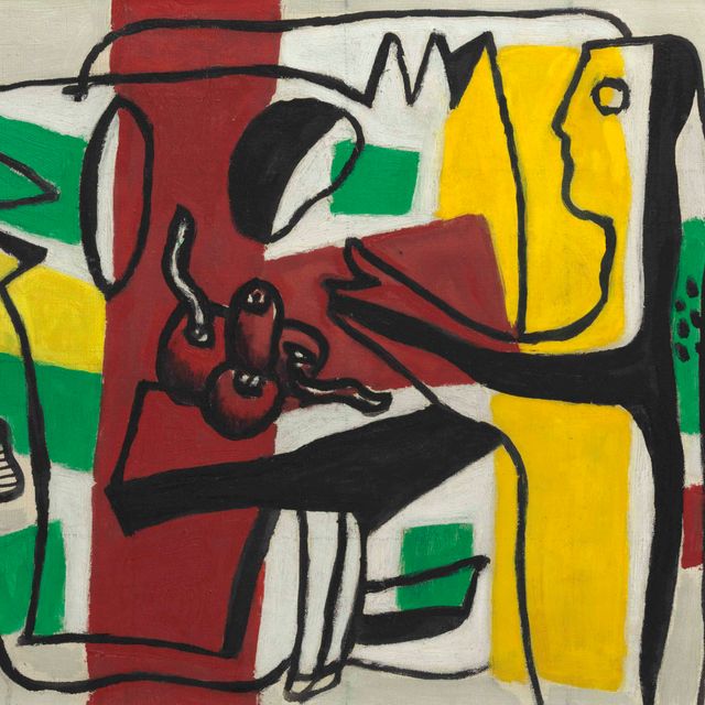 Fernand Léger — Композиция в красном и черном цвете, 1 сезон (Композиция в желтом и красном)