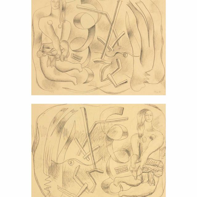 Fernand Léger — Танцовщица ( обратная сторона)
