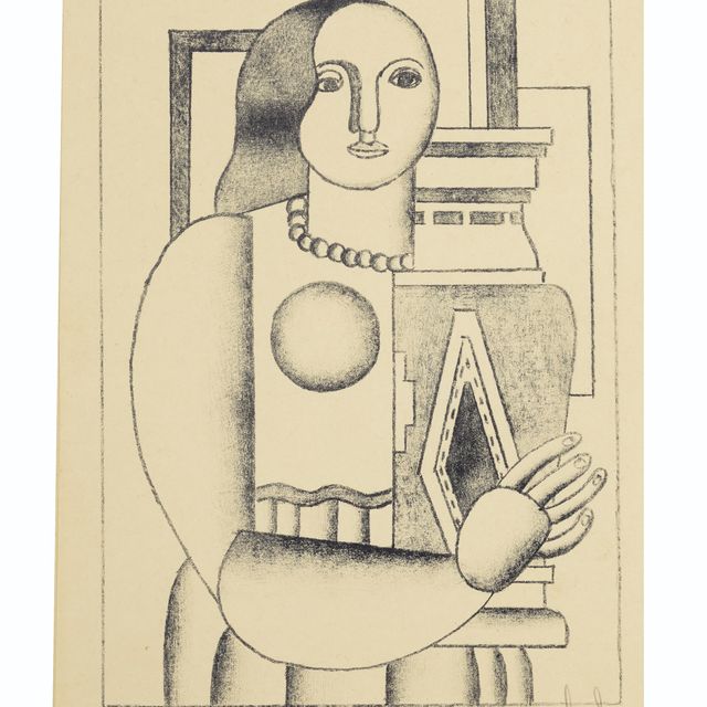 Fernand Léger — Женщина-арендатор в вазе