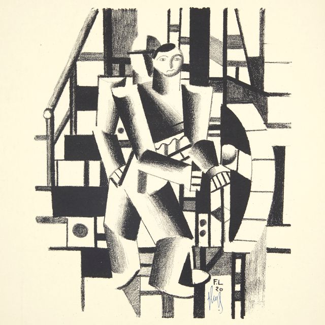 Fernand Léger — Композиция из двух персонажей, из "Die Schaffenden", № 4