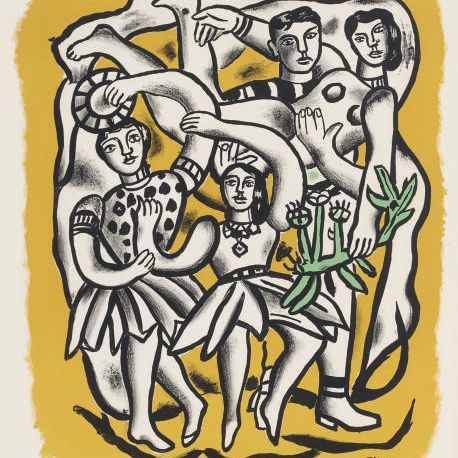 Fernand Léger — Танцовщицы ("Желтый фон") (Сапфир 137)