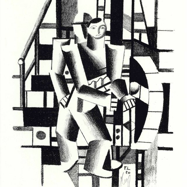 Fernand Léger — Композиция из двух персонажей, из "Die Schaffenden", № 4
