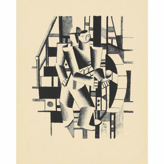 Fernand Léger — Композиция из двух персонажей (Der Maschinenbauer)