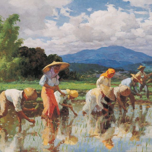 Fernando Amorsolo — Посадка риса