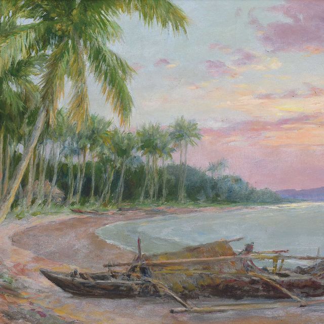Fernando Amorsolo — Лодка на берегу