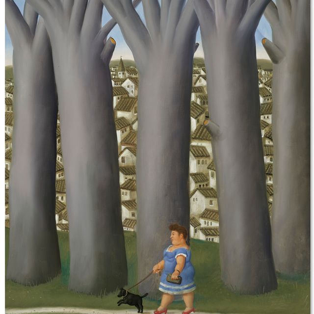 Fernando Botero — Женщина с собакой