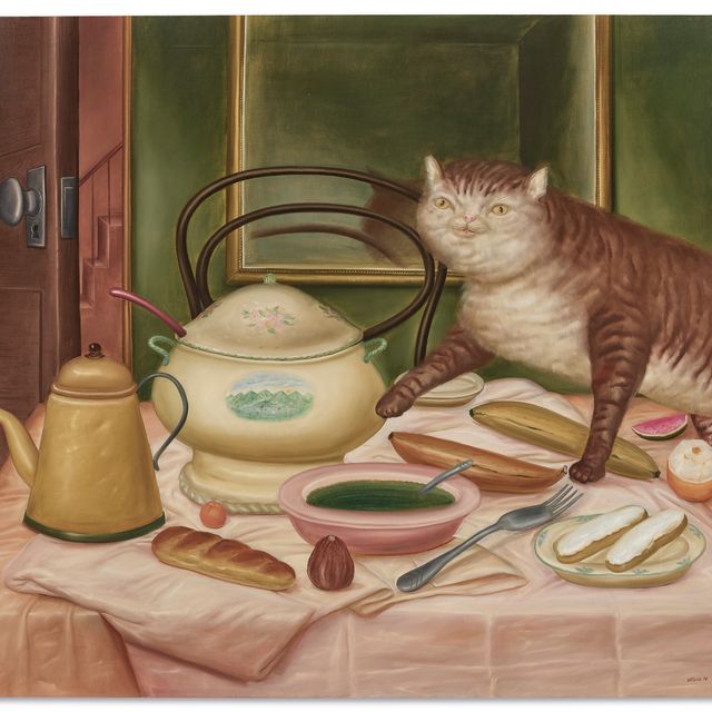 Fernando Botero — Натюрморт с зеленым супом
