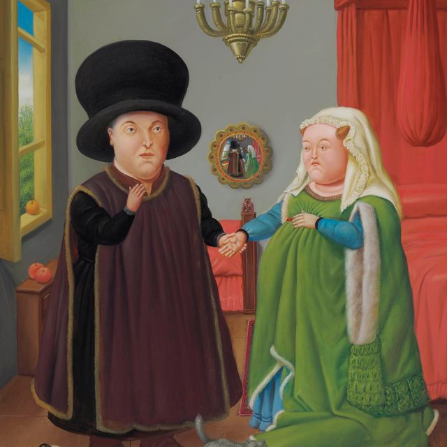 Fernando Botero — Арнольфини (в честь Ван Эйка)
