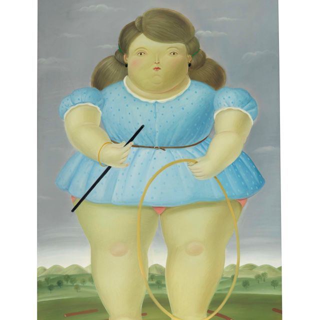Fernando Botero — Девушка с обручем