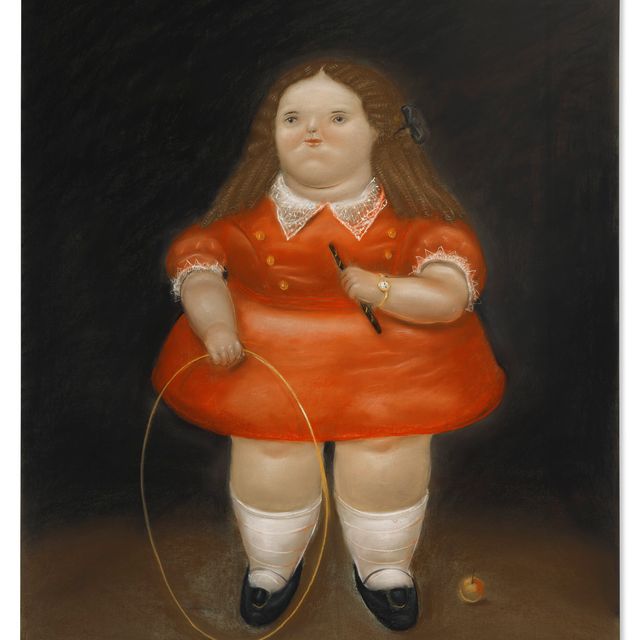 Fernando Botero — Маленькая девочка в красном