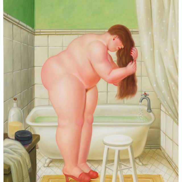 Fernando Botero — В ванной комнате