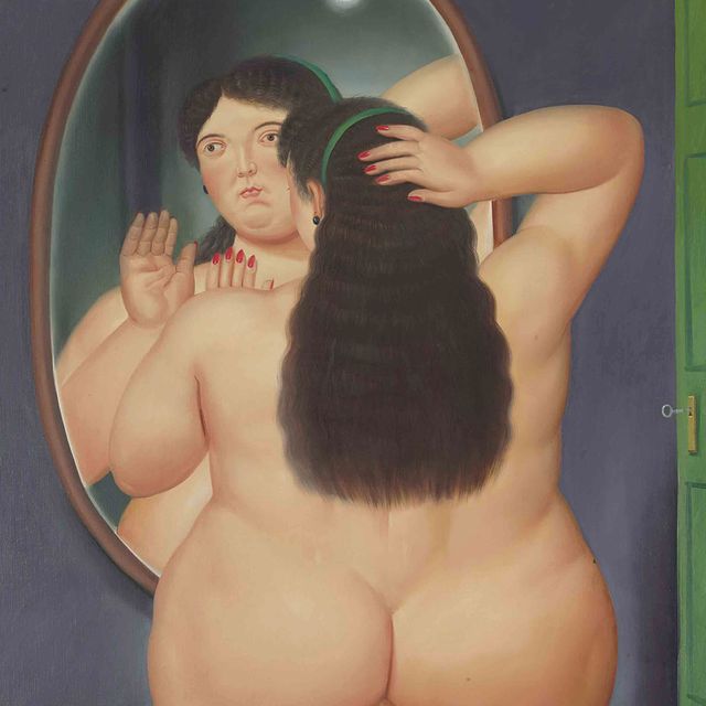 Fernando Botero — Женщина перед зеркалом