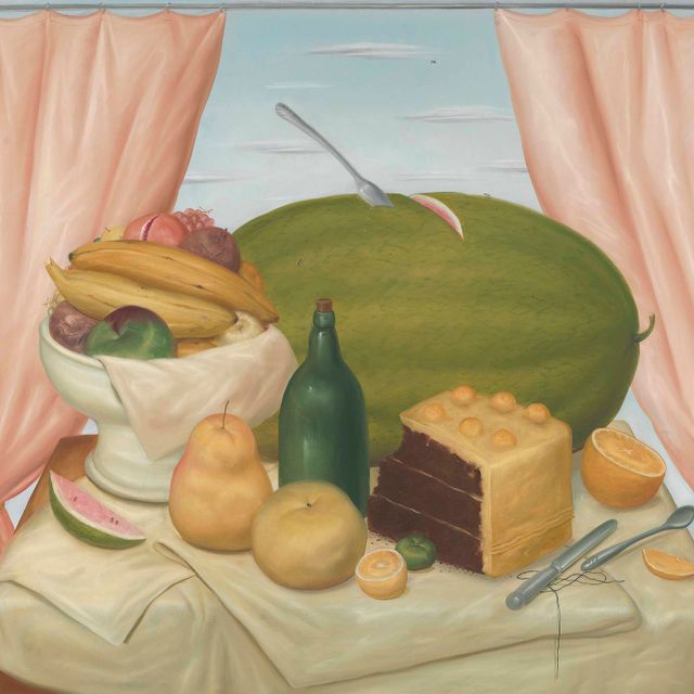 Fernando Botero — Натюрморт с арбузом
