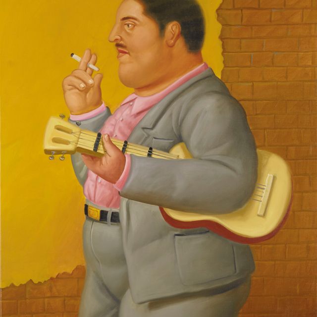 Fernando Botero — Мужчина с банджо