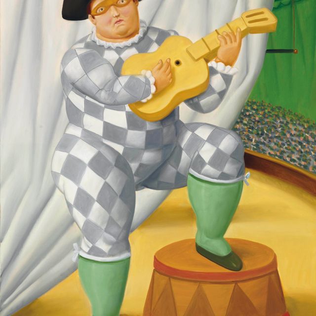 Fernando Botero — Арлекин с гитарой