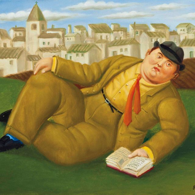 Fernando Botero — Мужчина с книгой