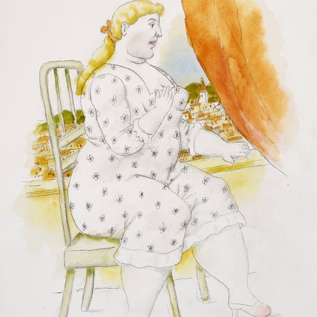 Fernando Botero — Женщина в окне